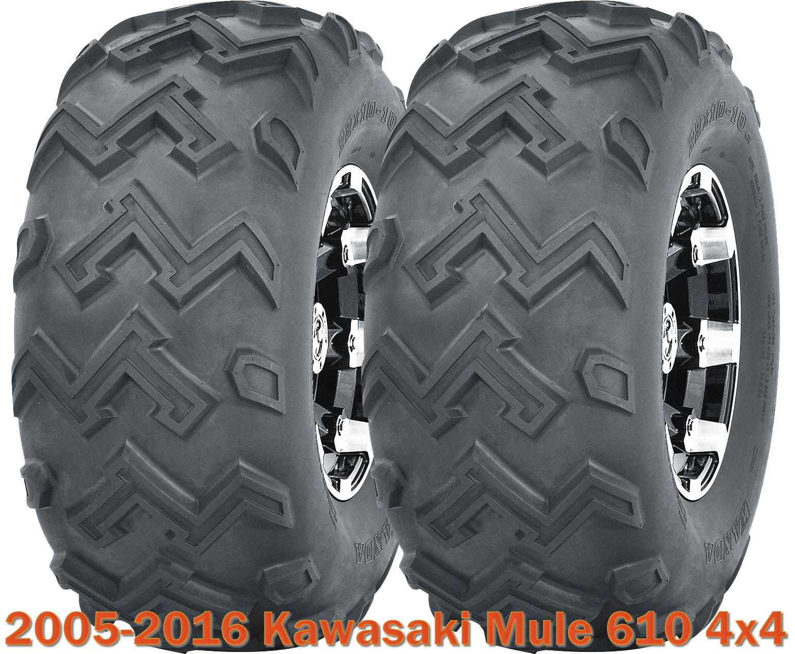 2 Rear ATV Tire Set 24x1110 6PR for 20052016 Kawasaki MULE 610 4X4 eBay