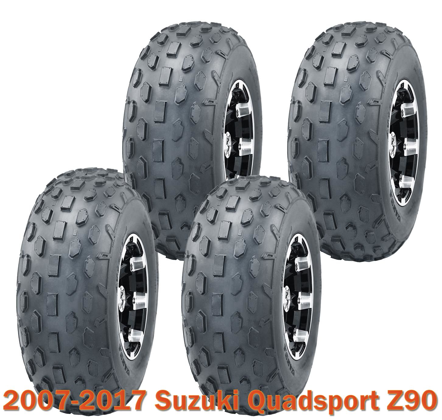 19x7-8 19x7x8 Set 4 ATV Tires fit 2007-2017 Suzuki Quadsport Z90