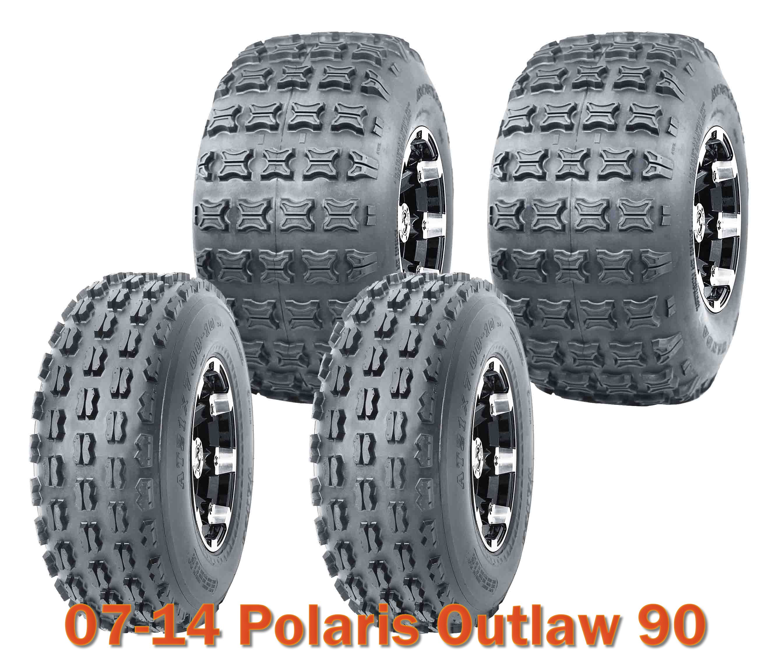 19x78 & 18x9.58 ATV Tires Set fit for 0714 Polaris Outlaw 90 eBay