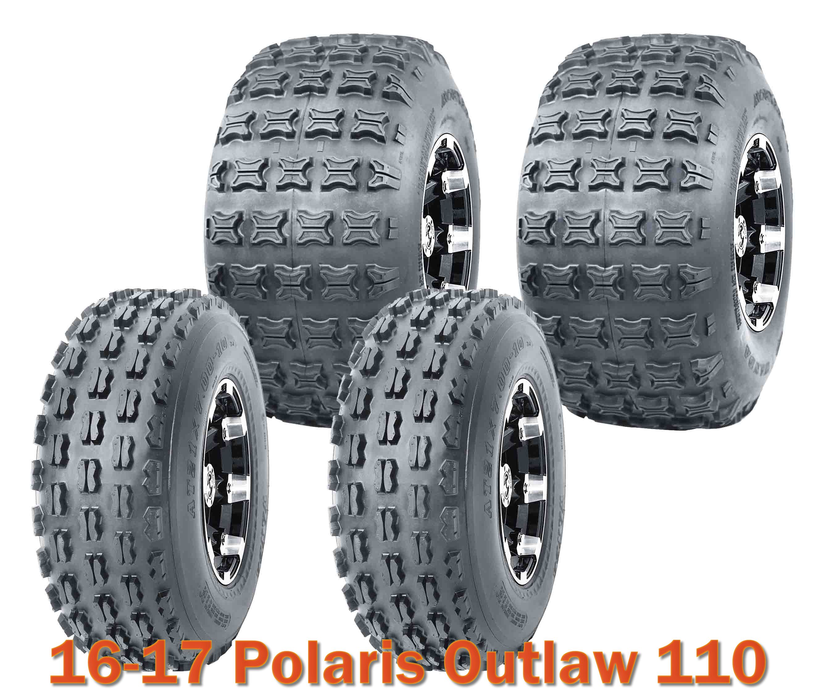 2 ATV tires 19x7-8 Polaris Outlaw Predator Sportsman Scrambler 90 110 front P327