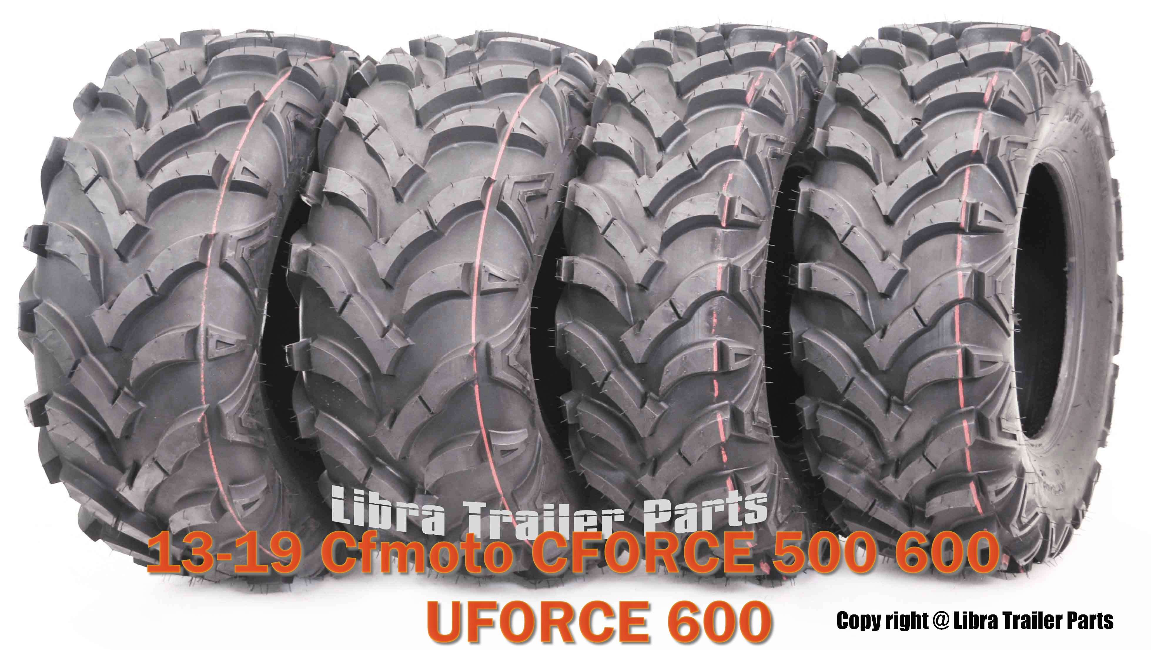 25X8X12 25X10X12 ATV Solid Mud Tires fit 13-19 Cfmoto CFORCE 500