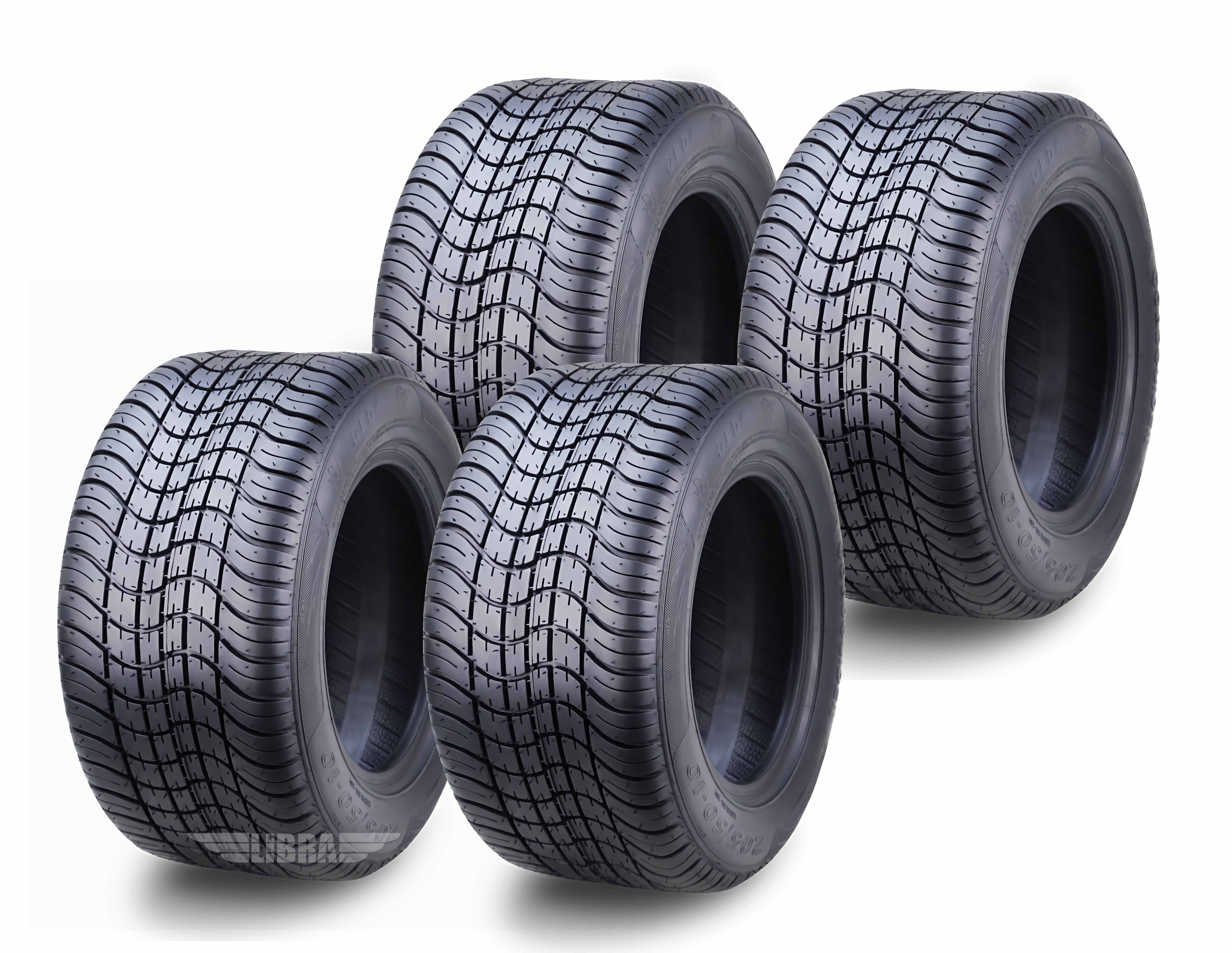 205/50/10 タイヤ4本セット　ジャイロ　ATV バギー　10インチ ROADGUIDER 205/50-10 Golf Cart ATV Tires 4 Ply 205/50x10 -Set 4