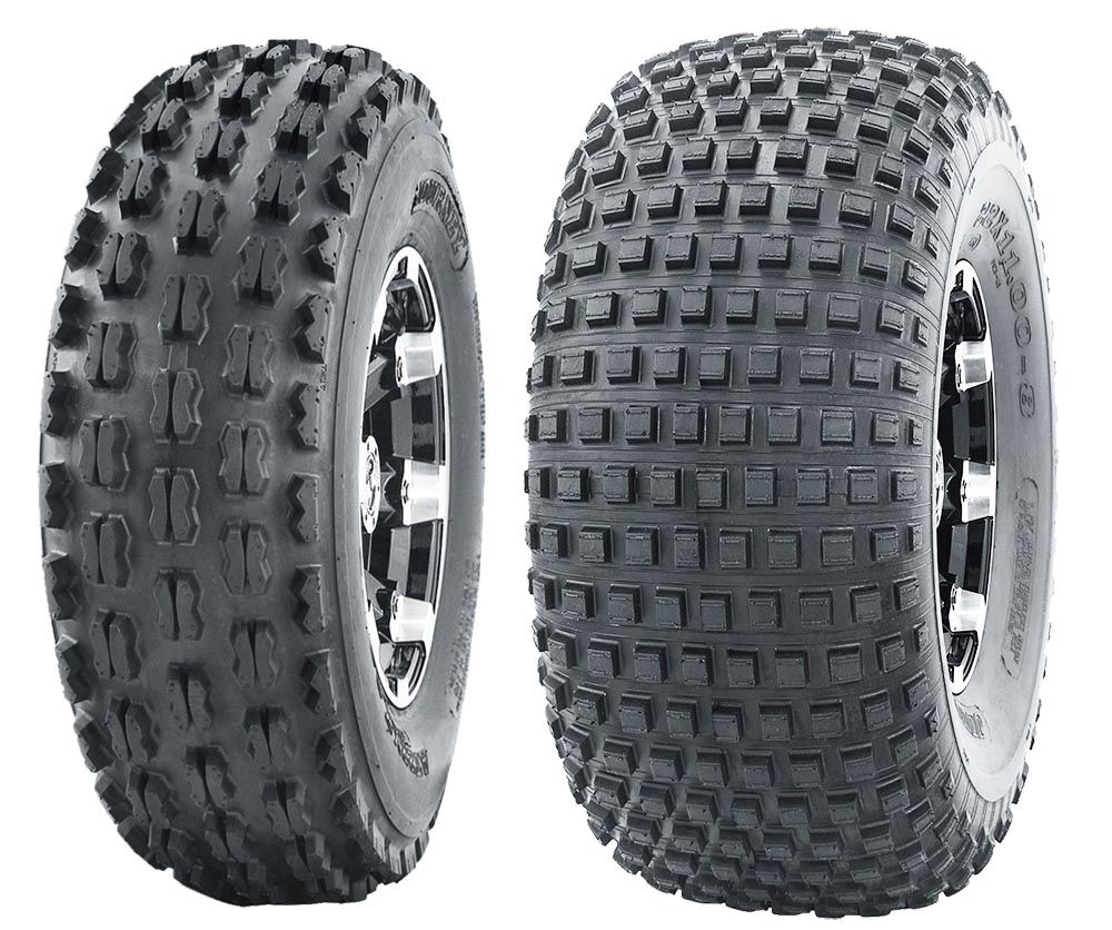 Full Set Sport ATV tires 21x89 & 22x118 for 8586 Suzuki Quadrunner