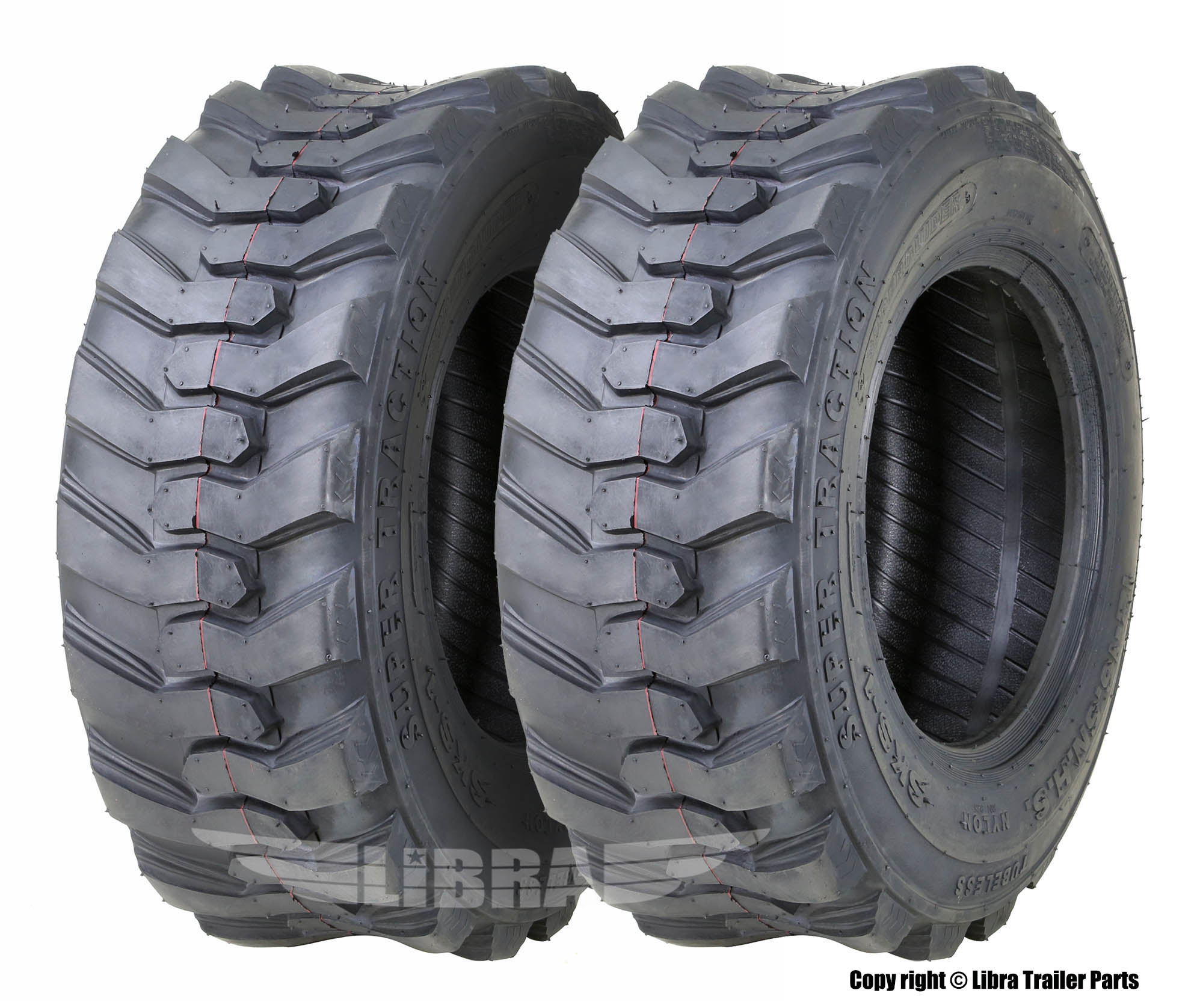 2 SuperGuider Heavy Duty 10-16.5 /12 Ply SKS Skid Steer Tire