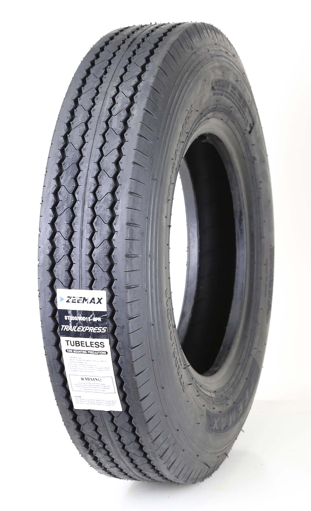 New Zeemax Heavy Duty Trailer Tire ST205/90D15 / 7.0015 Bias 8PR LRD