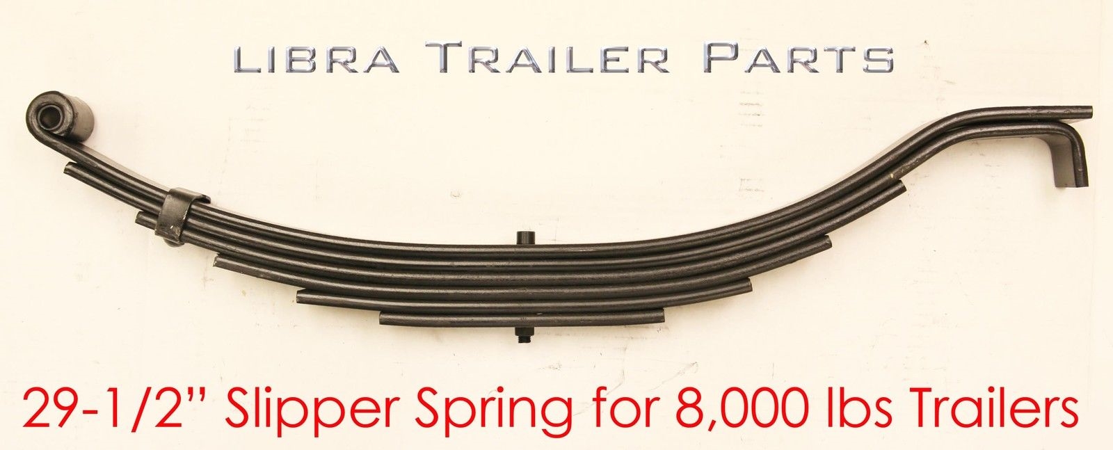 Pair Of 4000 Lb Slipper Leaf Springs - 26.25" Length, 7-Leaf, For Trailer/RV/Camper (8k Pair Capacity)